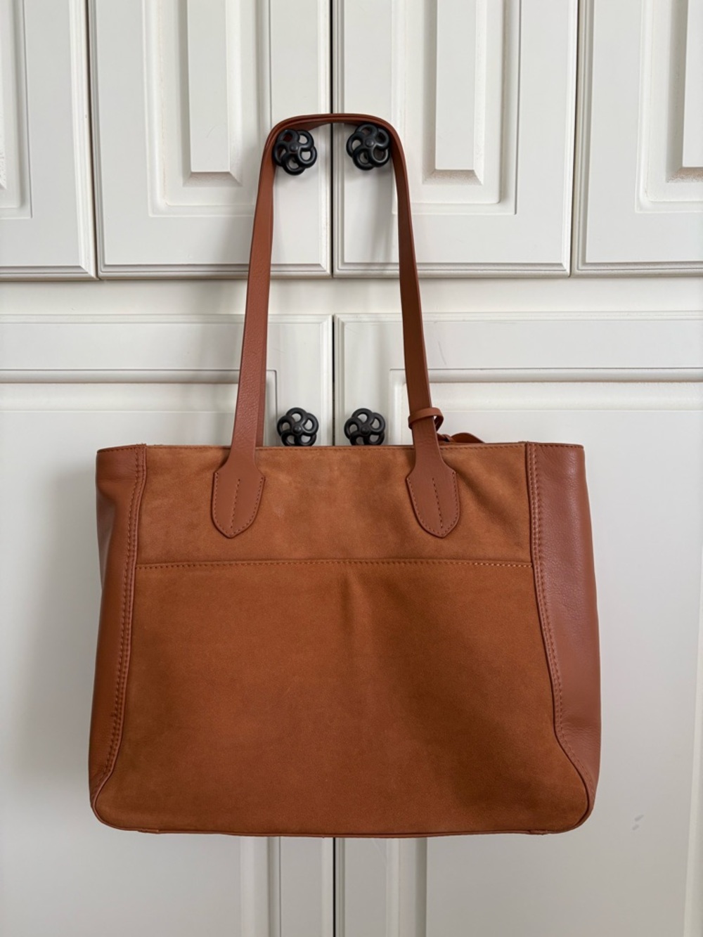Levenger Classic Brown Leather Tote Bag Everyday Carry
